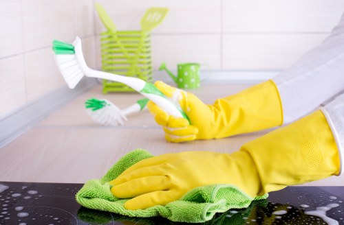 Professional Yeading Carpet Cleaners completing a safe and insured service
