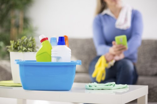 Donation items and reusable materials prepared for charity partnership